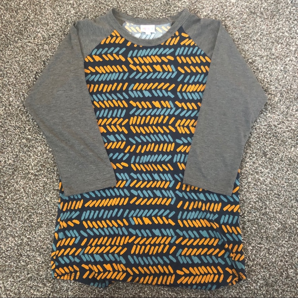 LuLaRoe Randy Turquiose, Teal and Mustard